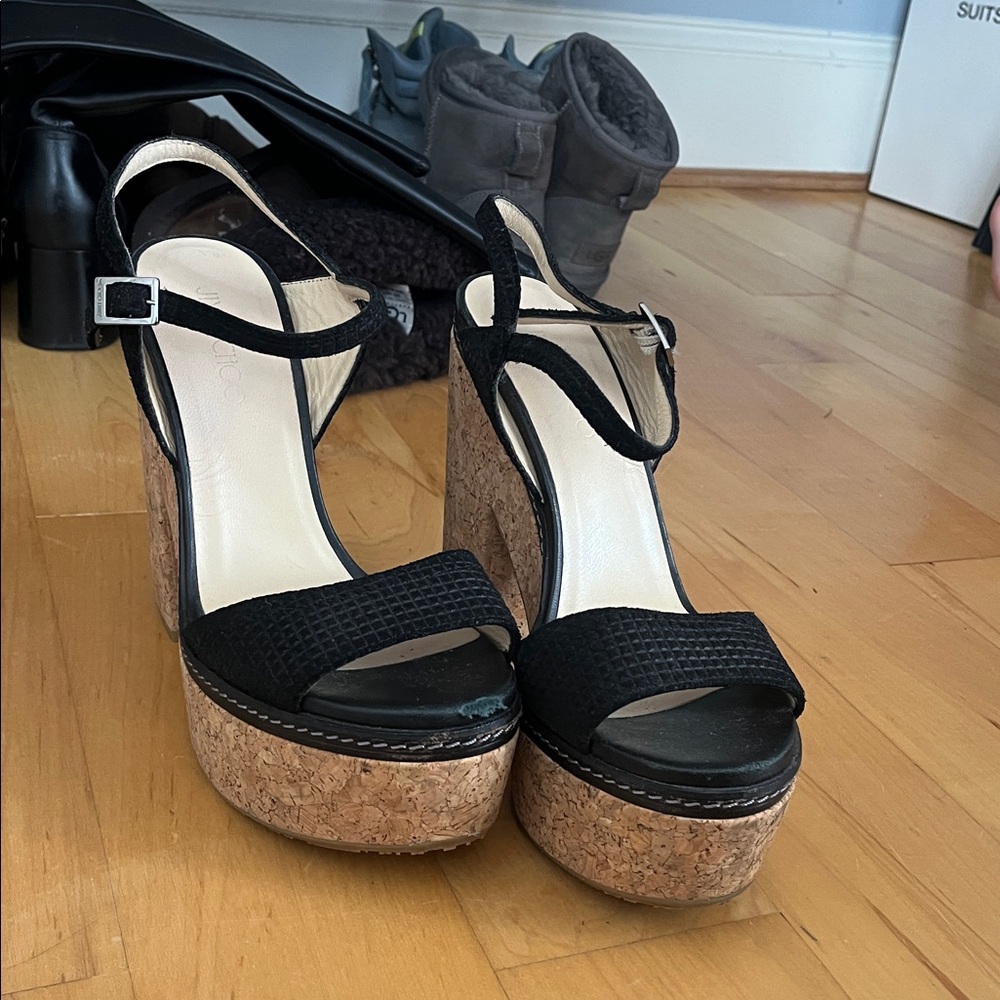 Jimmy Choo Cork Platform Heels